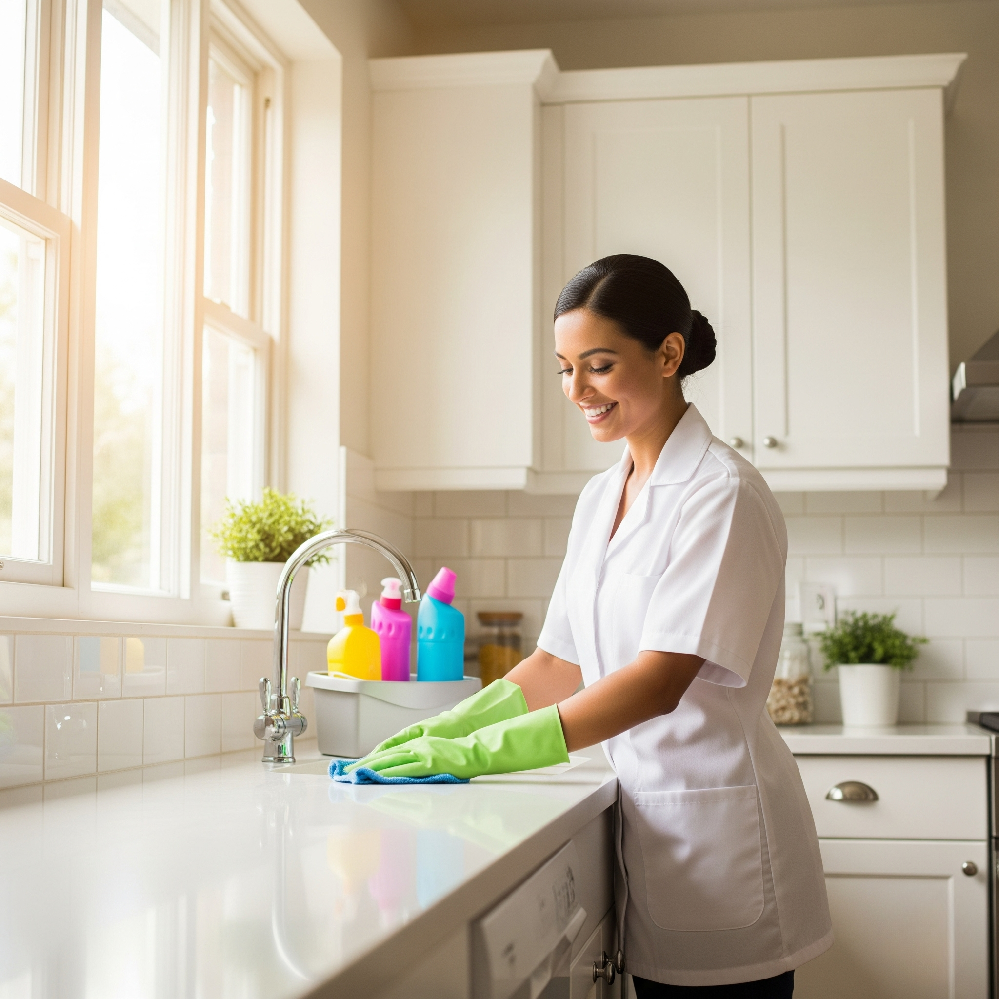 cleaning lady cleaning Cass Clean